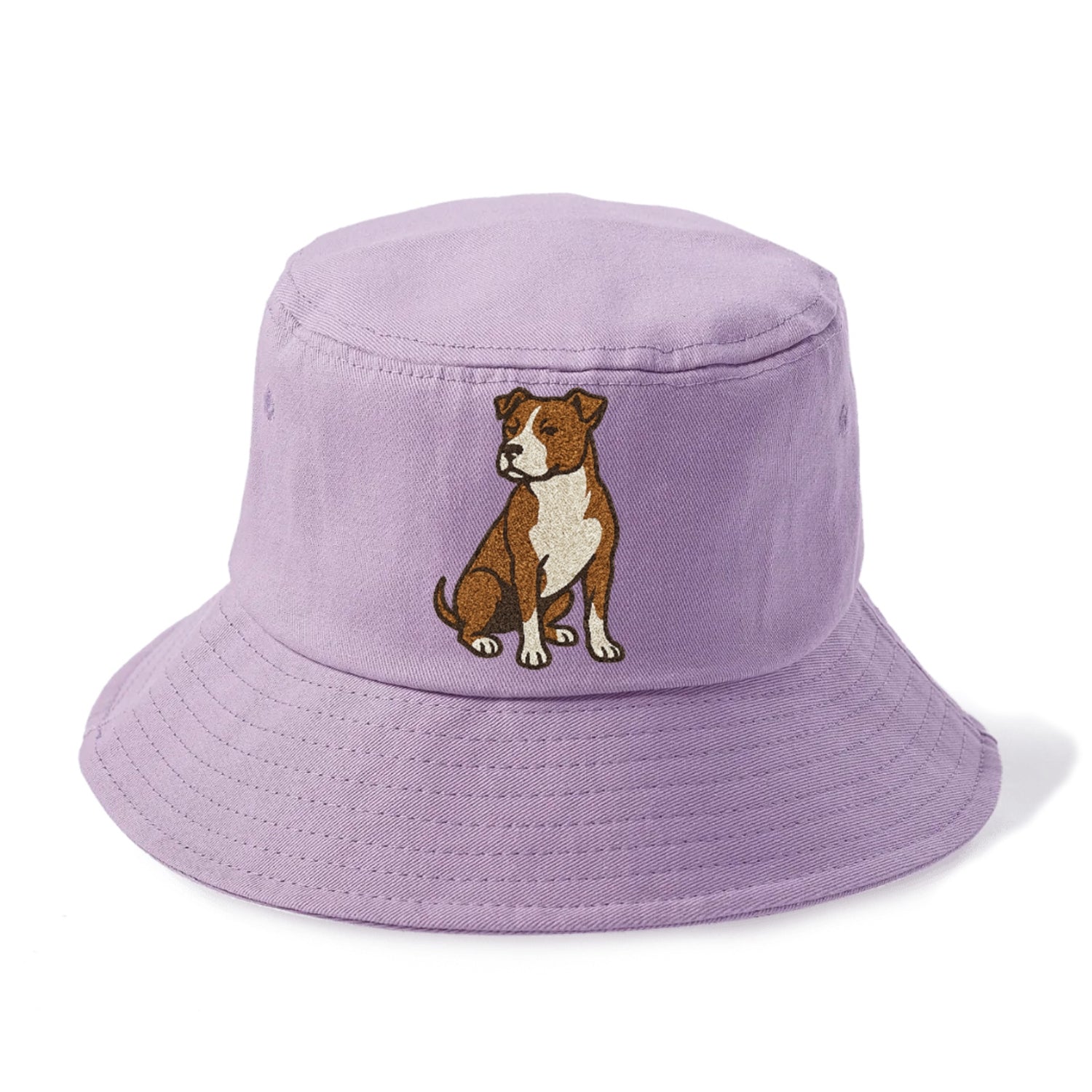 American Pit Bull Terrier Brown And White Pose Hat