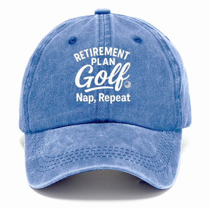 retirement golf nap repeat plan Hat