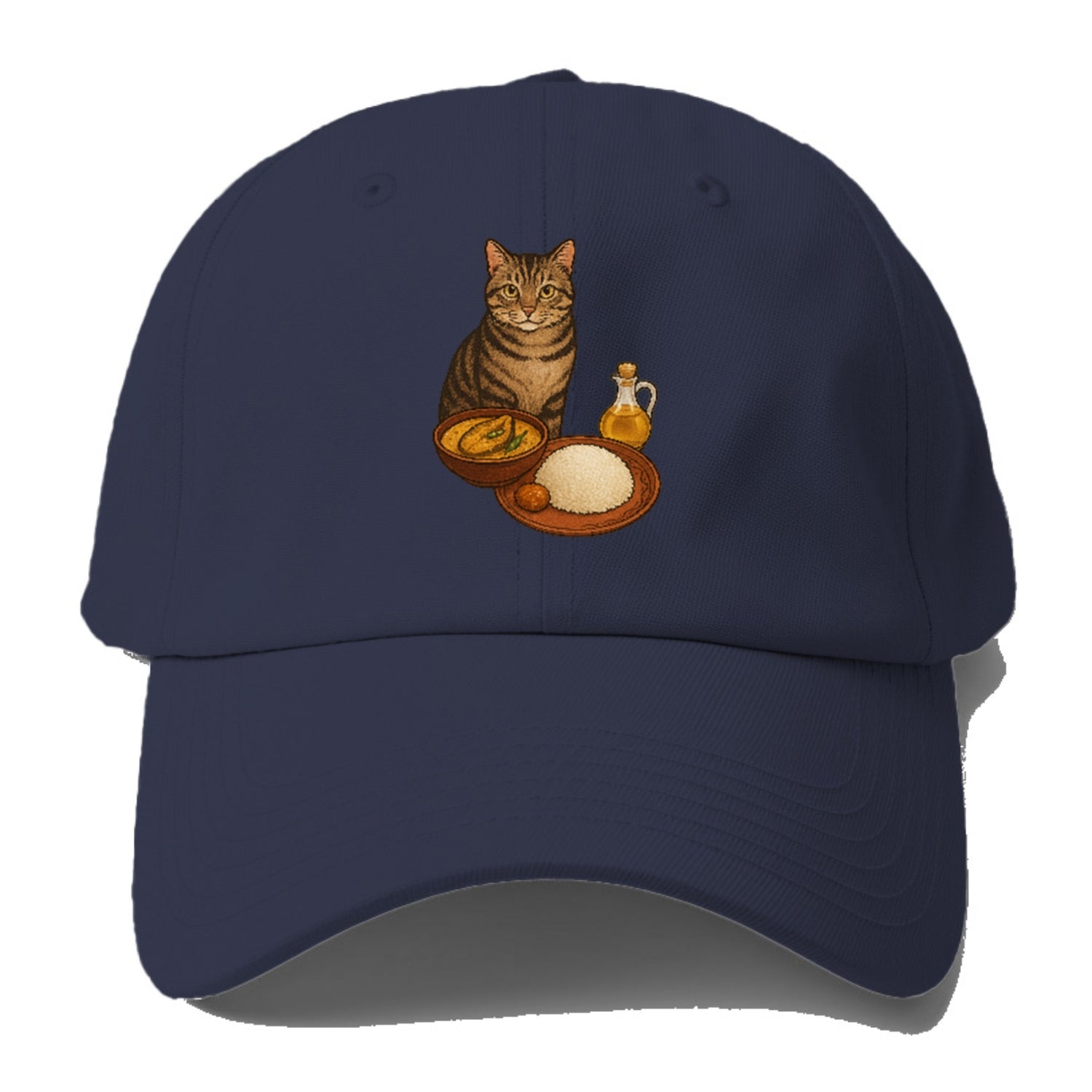 bengali-fish-curry-cat-charm Hat