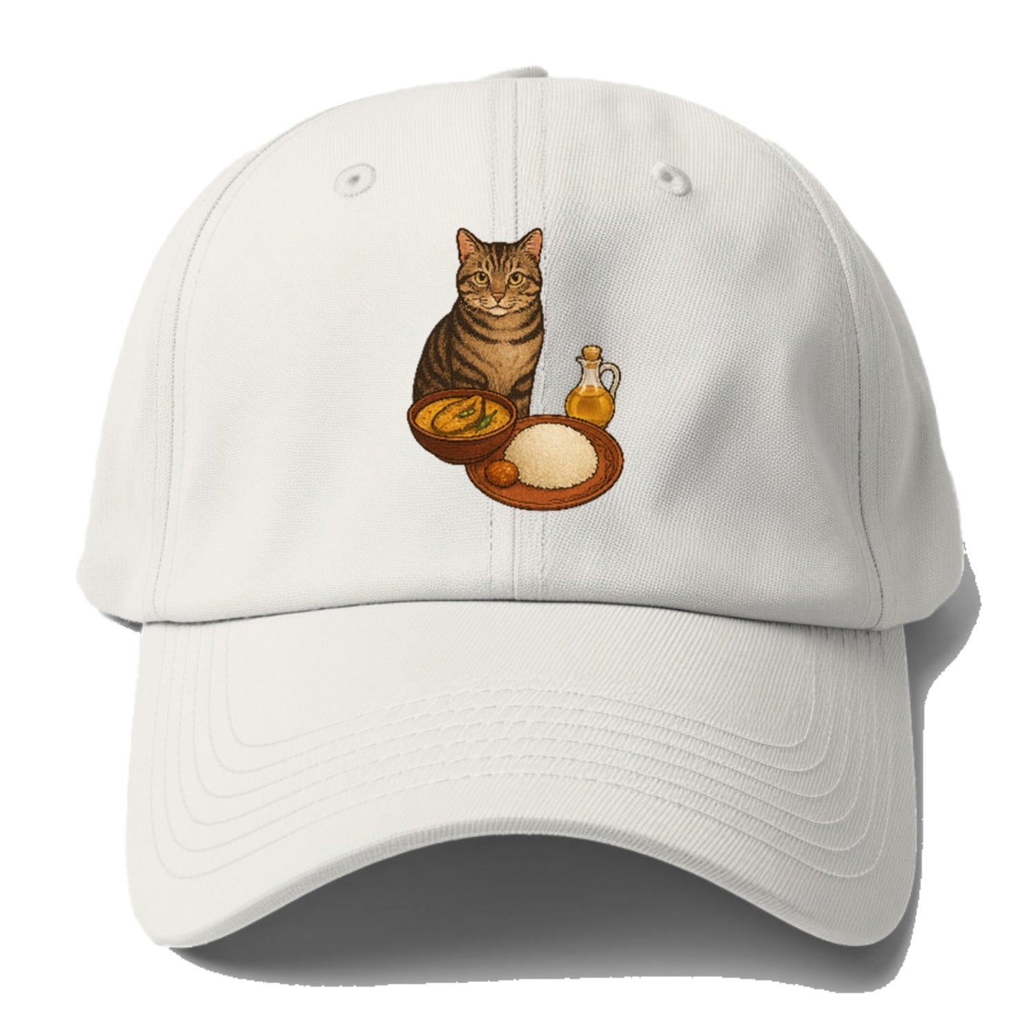 bengali-fish-curry-cat-charm Hat