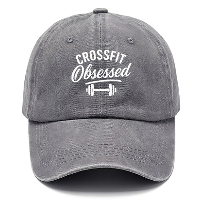 crossfit obsessed fitness graphic design Hat
