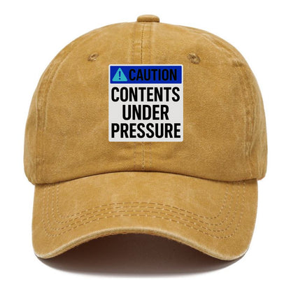 contents under pressure Hat