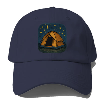 starlit tent under night sky Hat