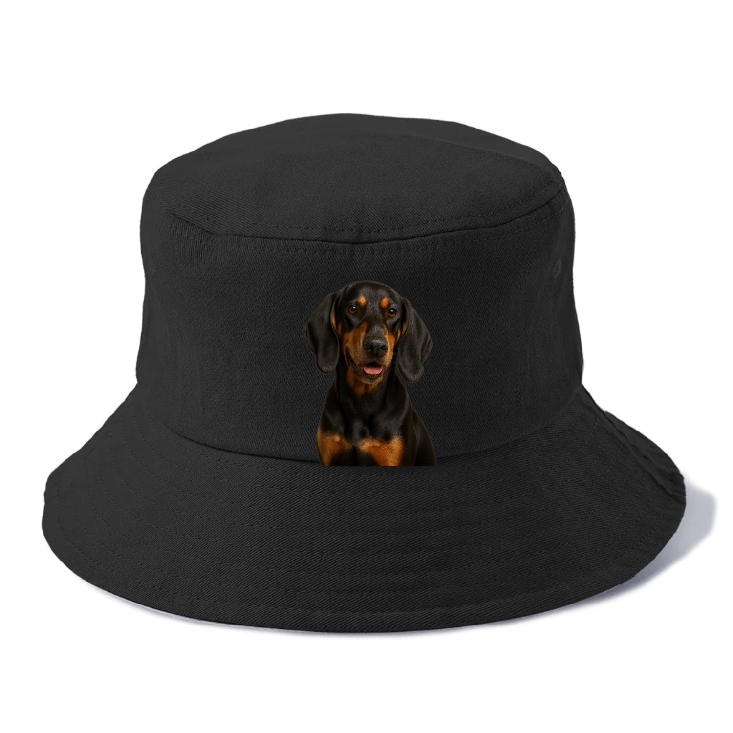 black tan coonhound portrait design Hat