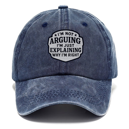 i'm not arguing i'm just explaining why i'm right Hat