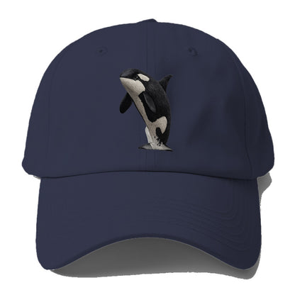 majestic orca leaping from the waves Hat