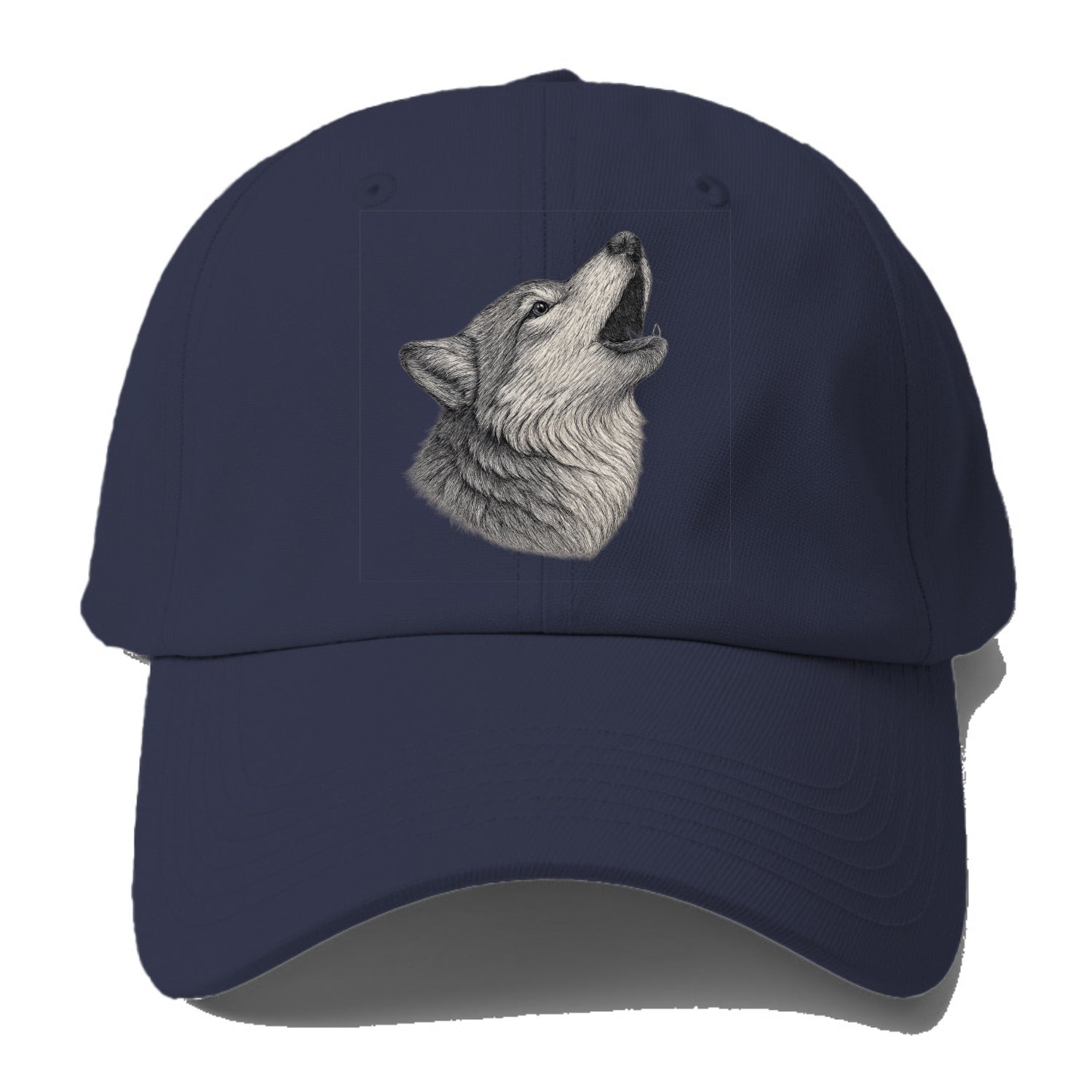 wolf howling portrait Hat