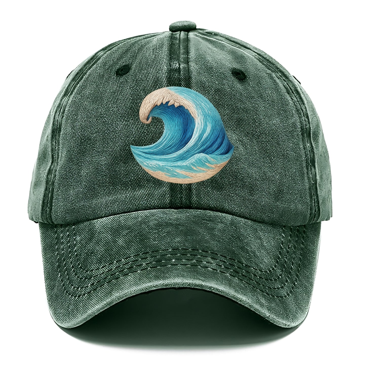 ocean's embrace woven depths Hat