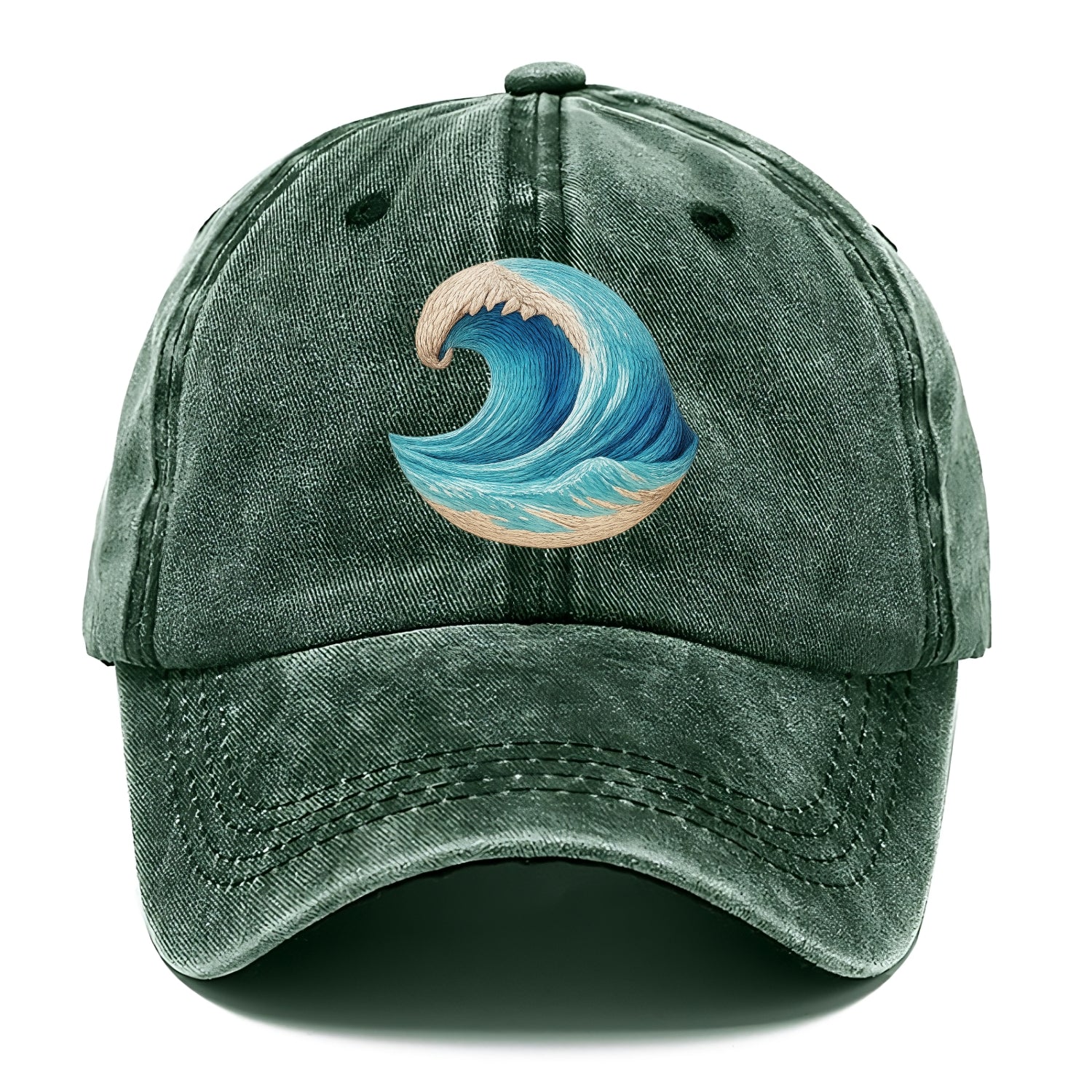 ocean's embrace woven depths Hat