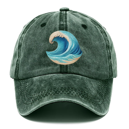 ocean's embrace woven depths Hat