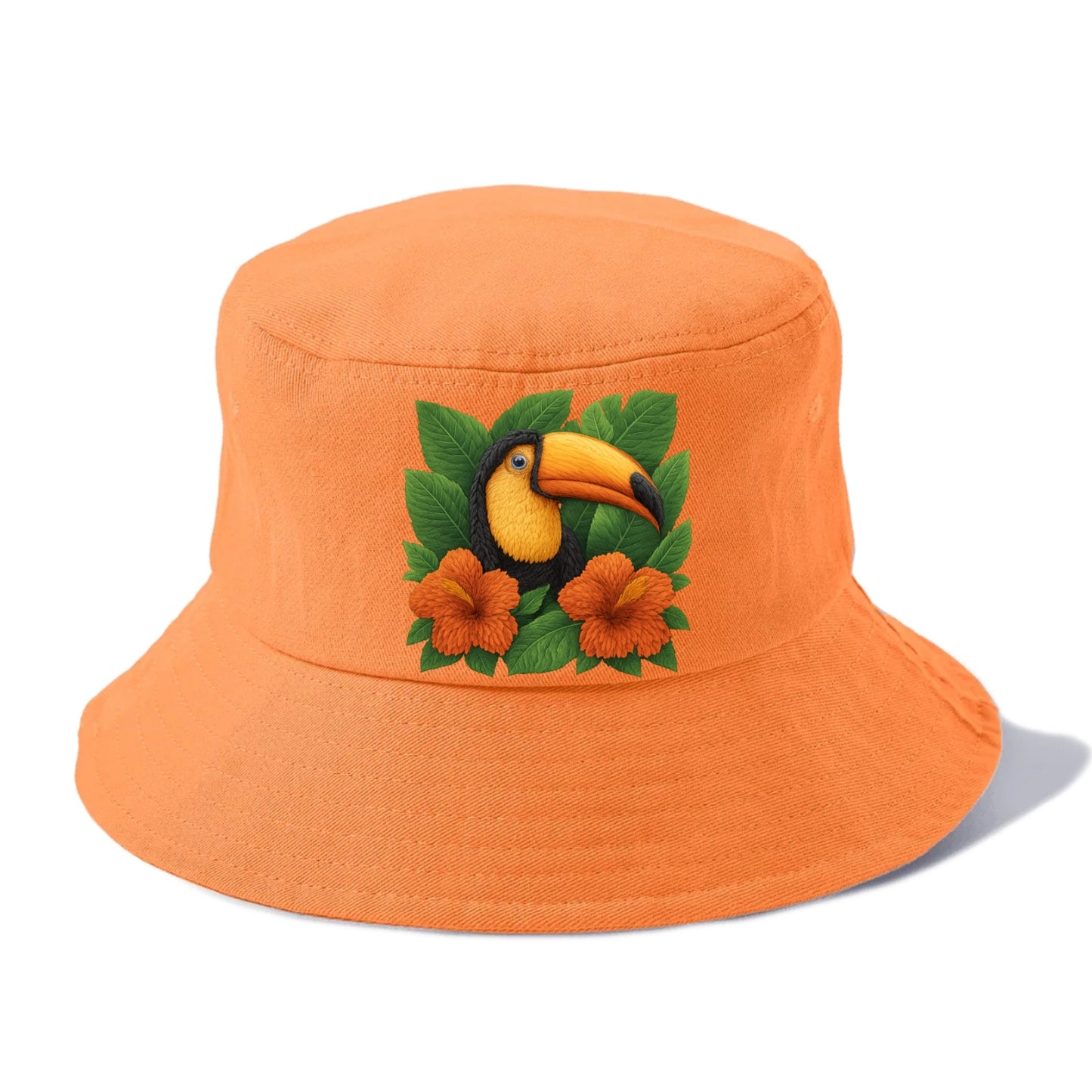 tropical paradise toucan bloom Hat