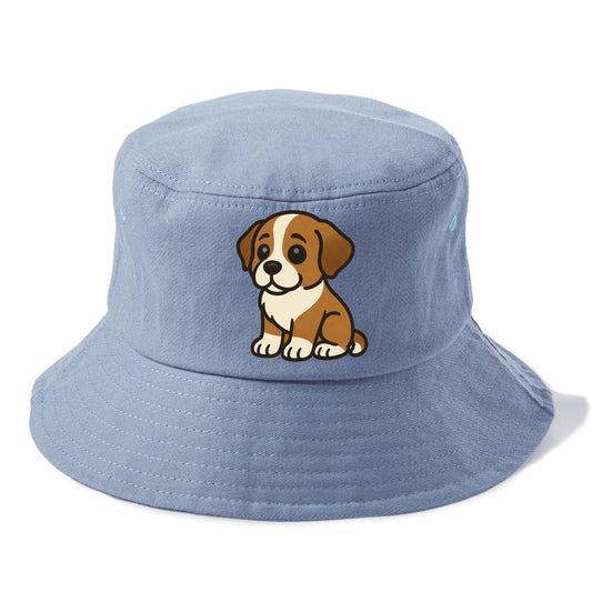 saint bernard brown and white sitting pose with gentle expression portrait design Hat