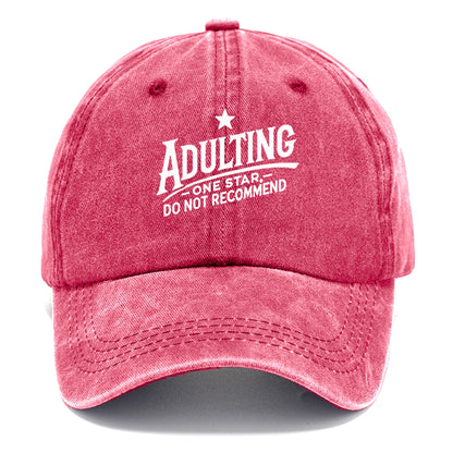 adulting one star do not recommend Hat
