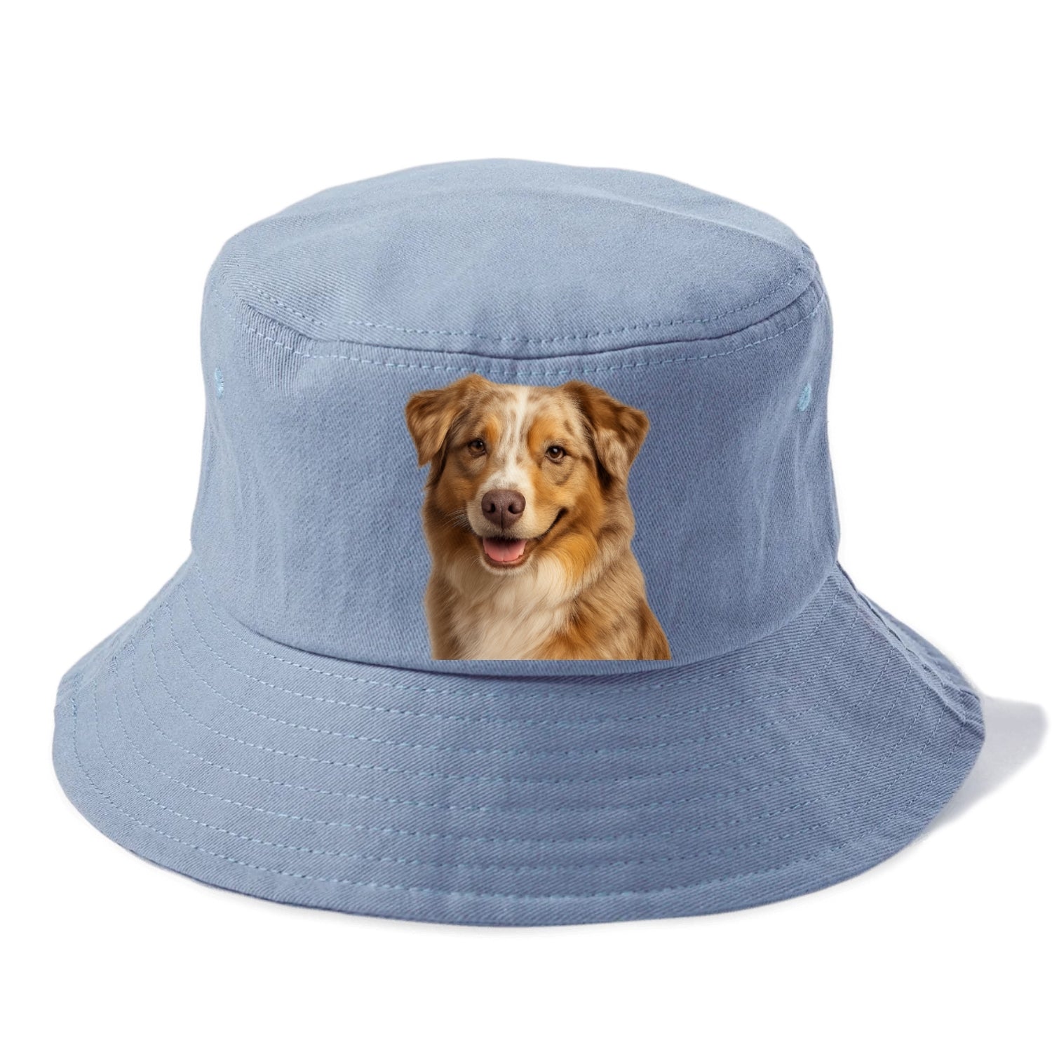 red merle australian shepherd portrait design Hat