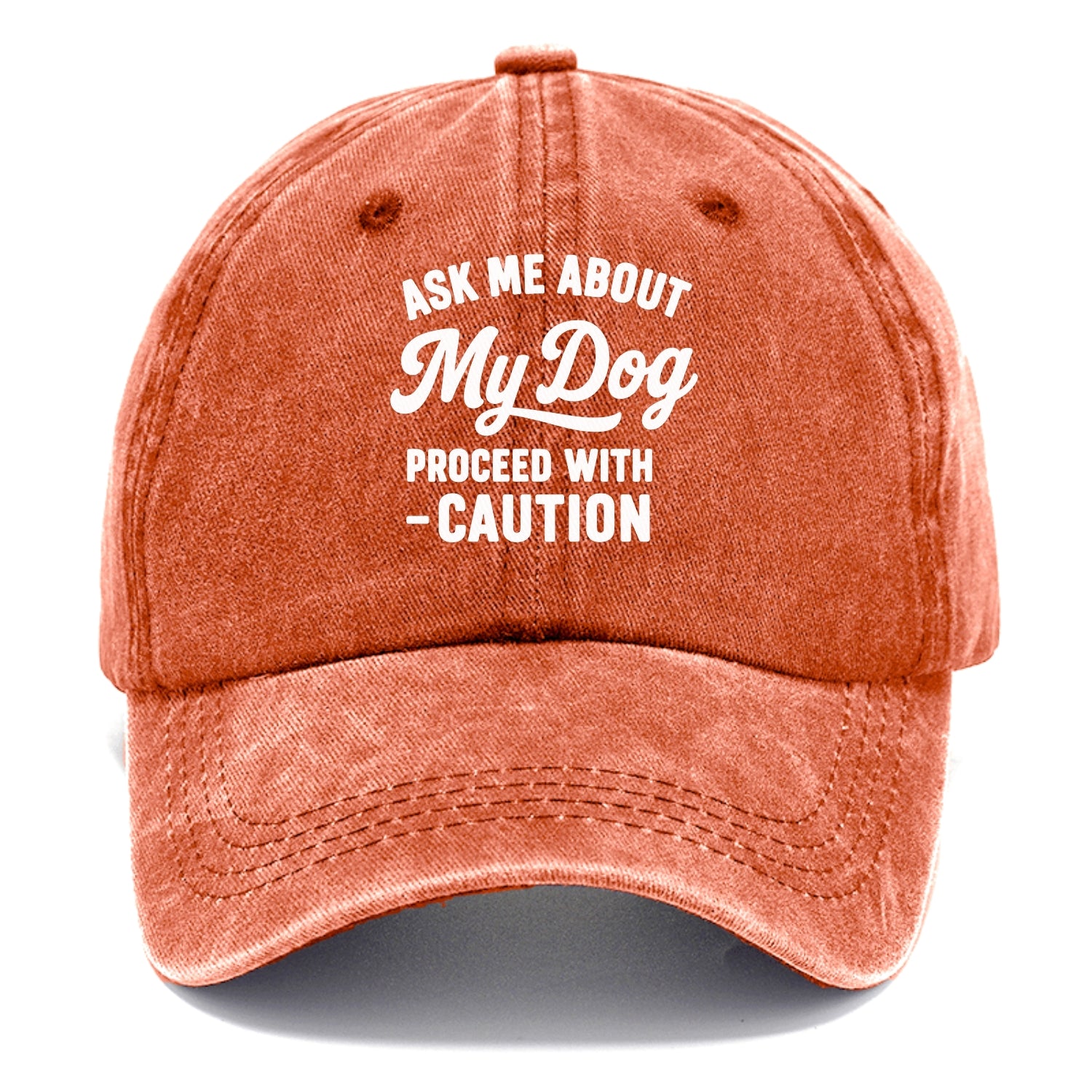 dog proceed with caution Hat