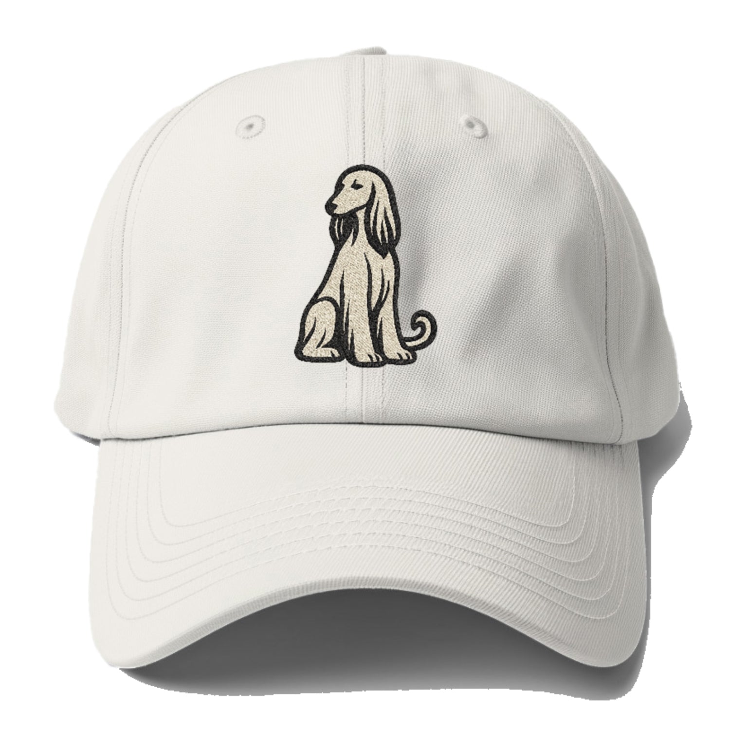 Afghan Hound Cream Colored Design Hat
