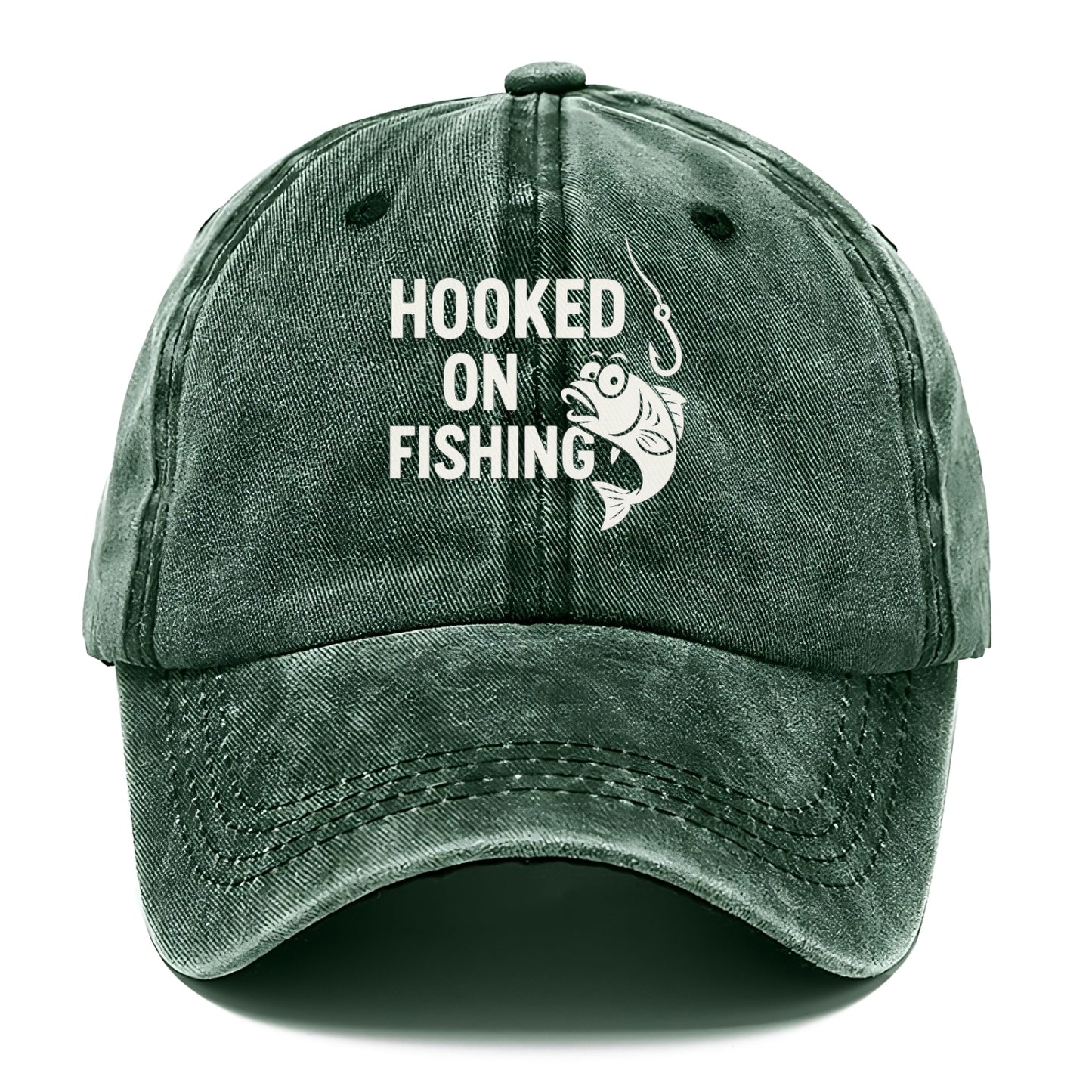 hooked on fishing Hat