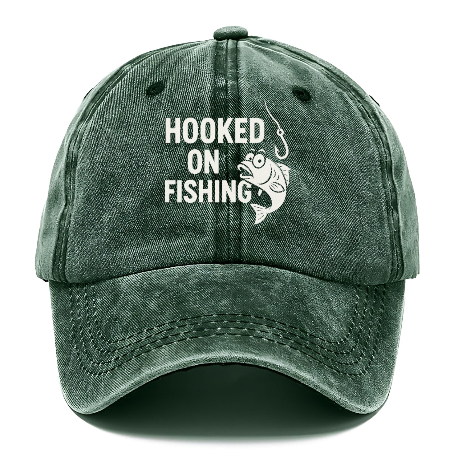 hooked on fishing Hat