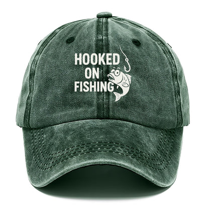 hooked on fishing Hat