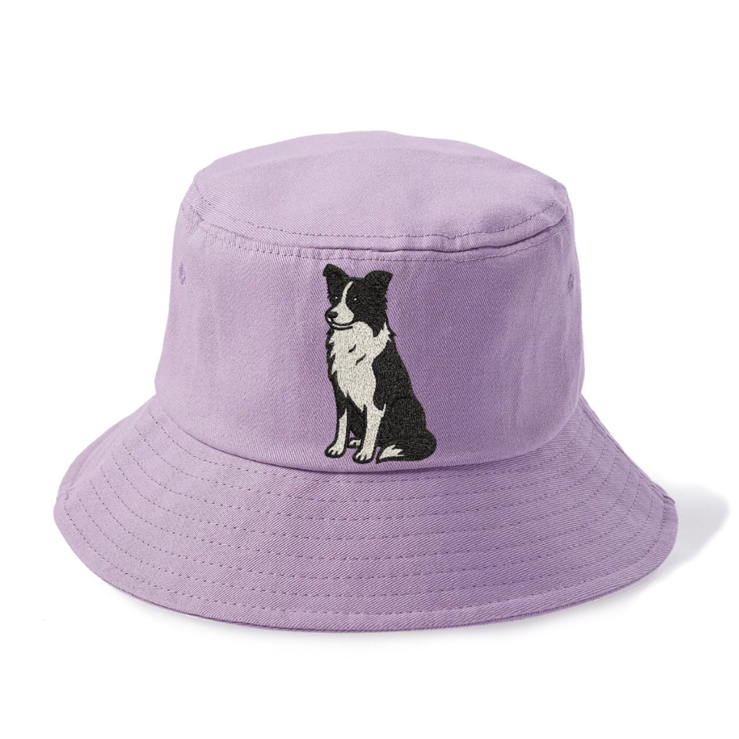 Border Collie Black And White Sitting Pose Hat