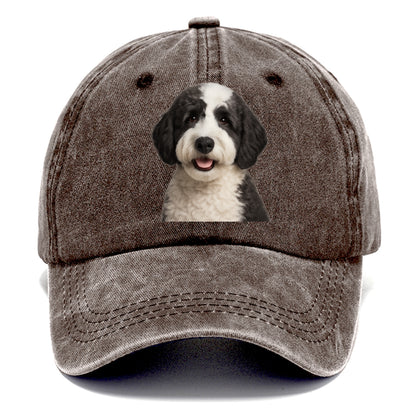 sheepadoodle portrait design Hat