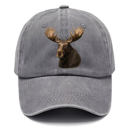 moose portrait design Hat