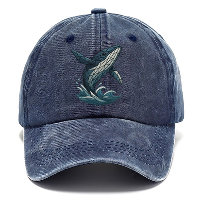 whale ocean waves Hat