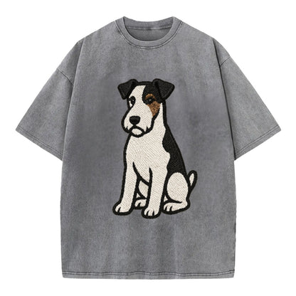 wire-fox-terrier-white-black-markings-spirited-charm Hat