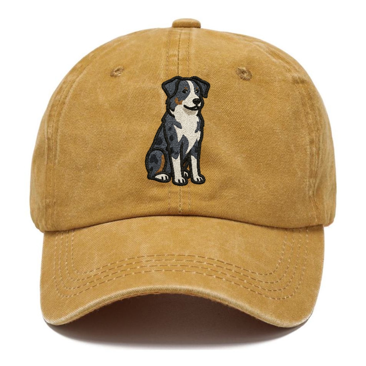 australian-shepherd-blue-merle-vibrant-spirit Hat