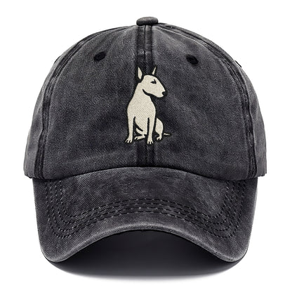 Miniature Bull Terrier White Pose Hat
