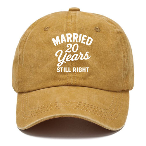 Married Twenty Years Still Right Classic Cap
