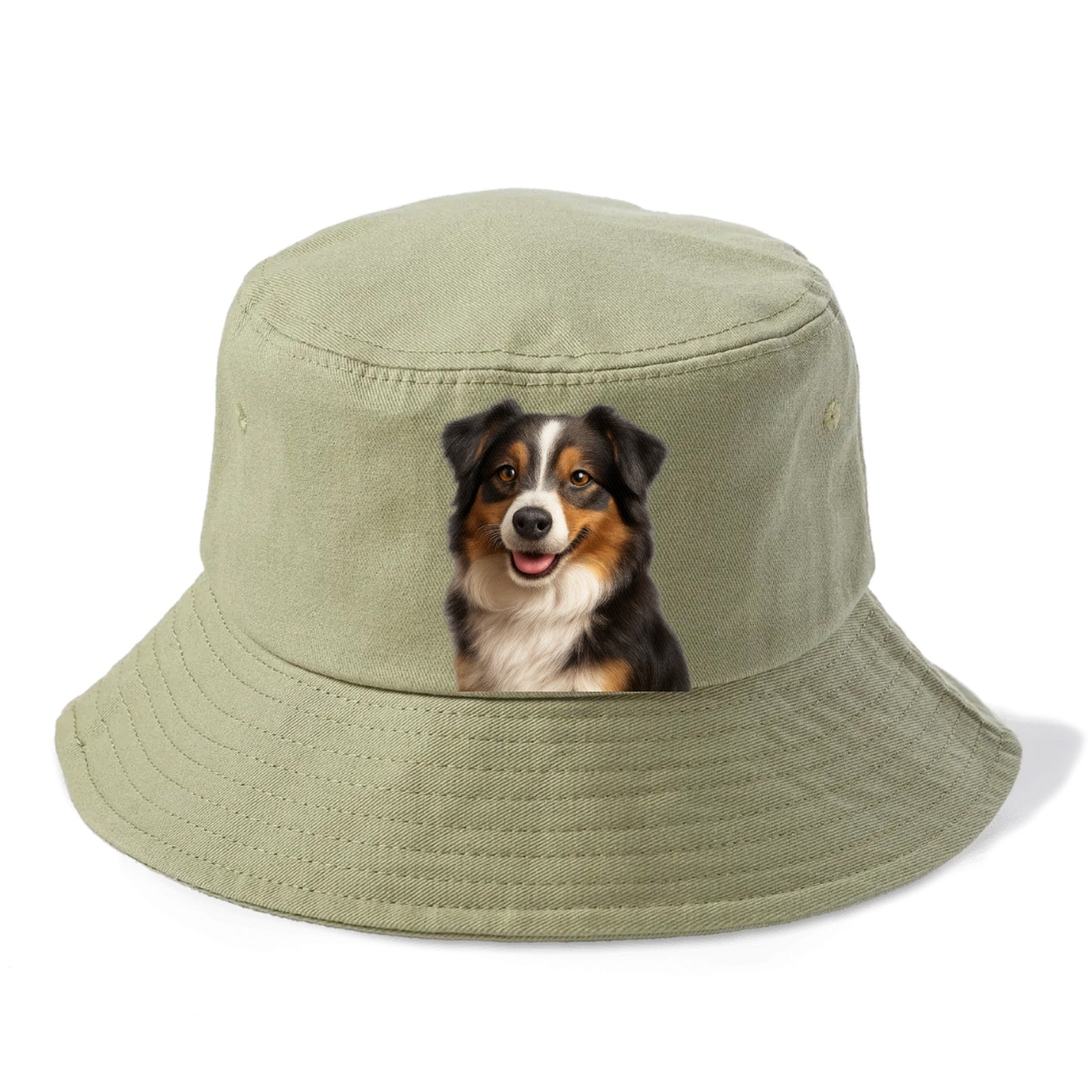 mini australian shepherd portrait design Hat