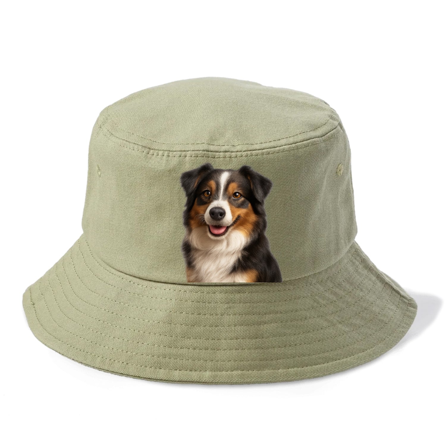 mini australian shepherd portrait design Hat
