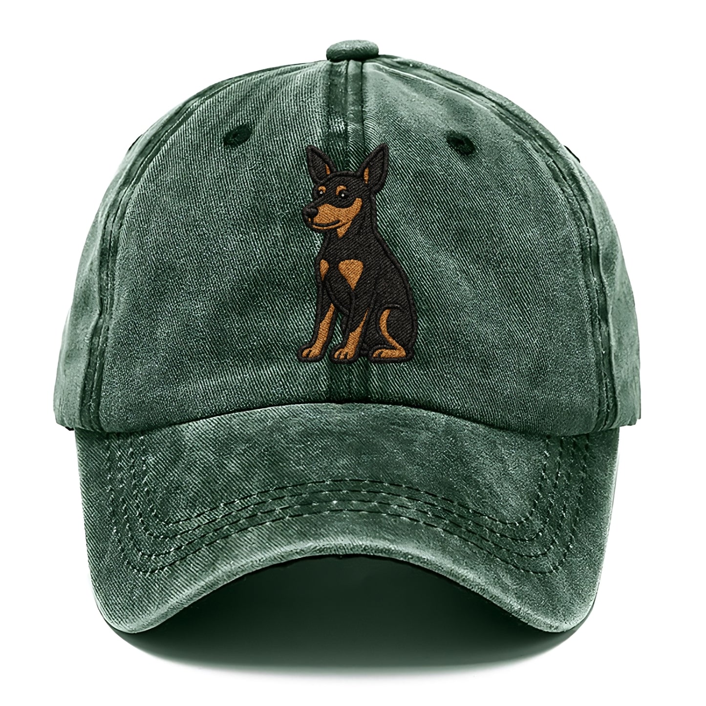 miniature-pinscher-black-tan-regal-poise Hat