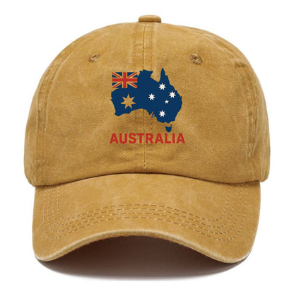 Australian Flag Map Hat
