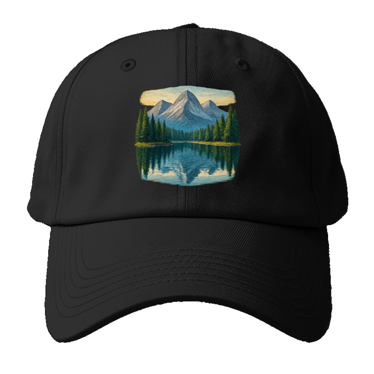 mountain lake reflections Hat