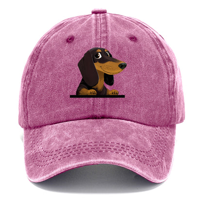 retro-dachshund-playful-spirit Hat