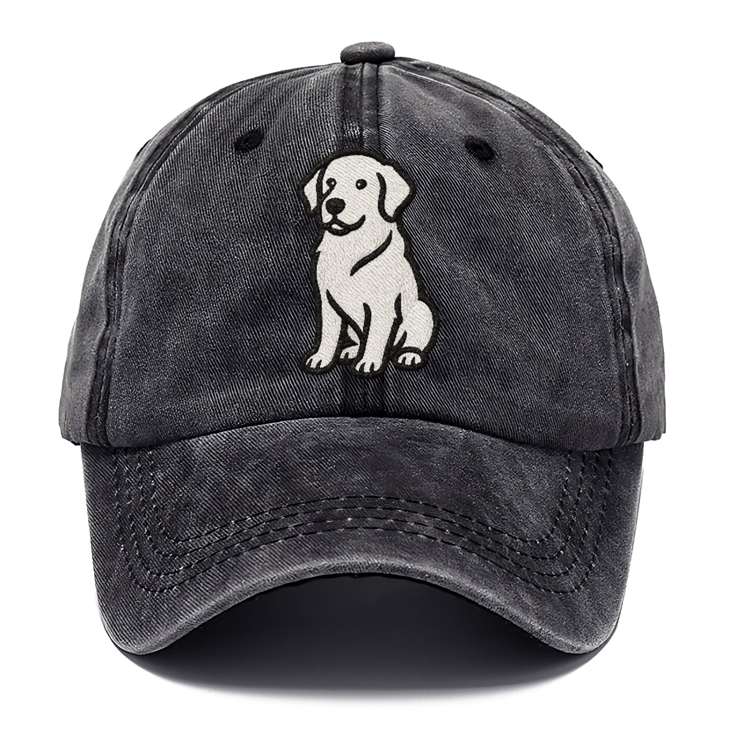 golden-retriever-curious-charm Hat
