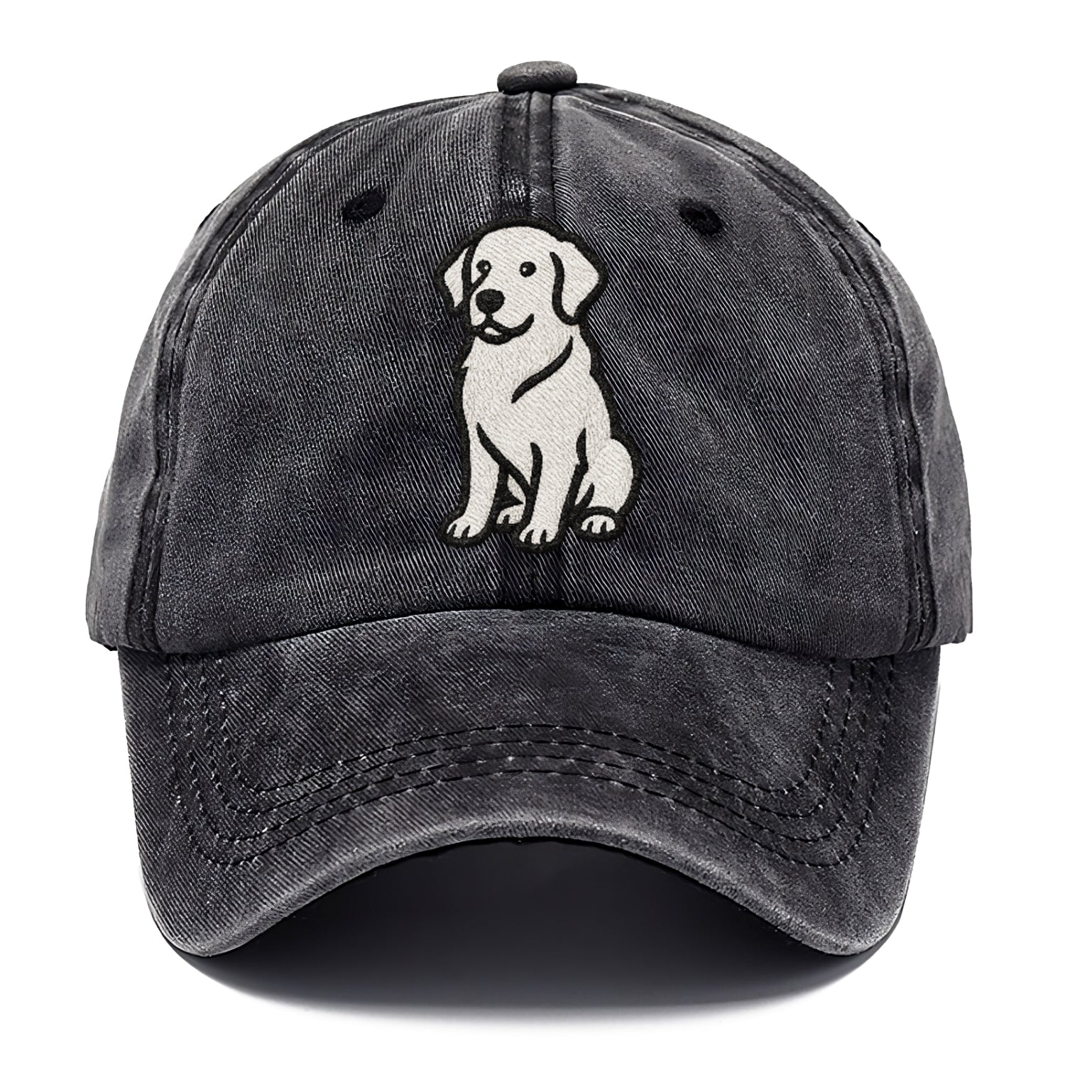 golden-retriever-curious-charm Hat