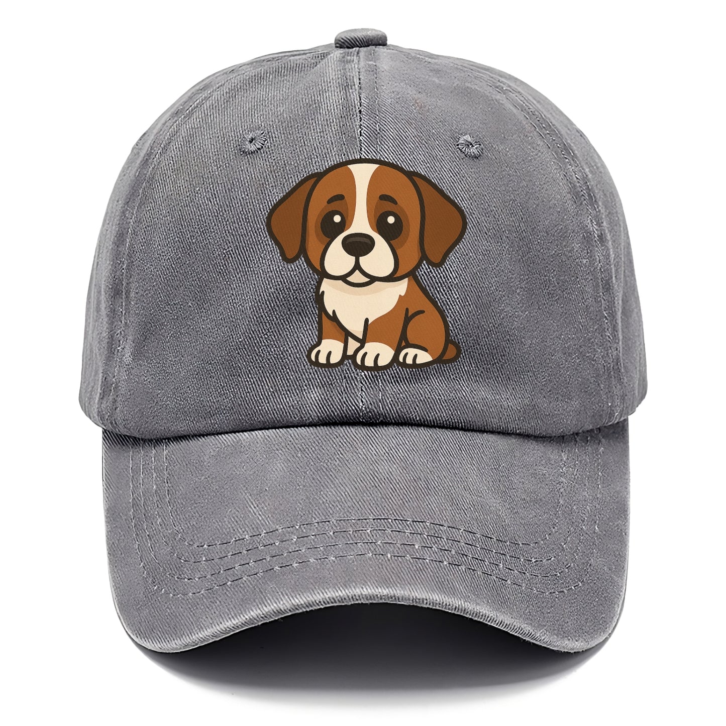 saint bernard brown and white sitting pose with gentle expression portrait design Hat