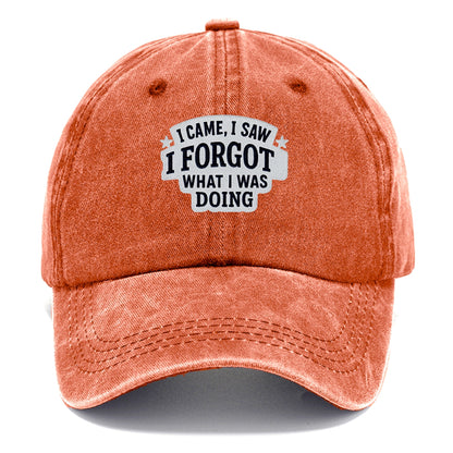 i came i saw i forgot what i was doing Hat