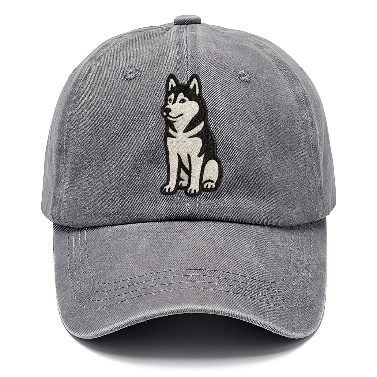 siberian-husky-black-white-loyal-spirit Hat