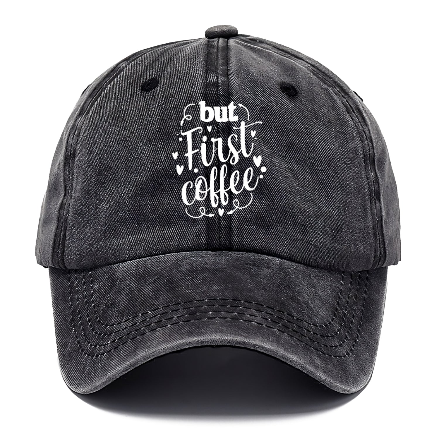 Caffeine Craze: Fuel Your Day with 'But First, Coffee' Hat