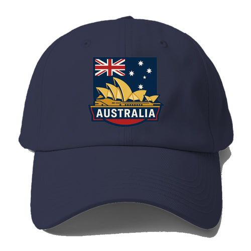 Australian Landmark Flag Baseball Cap For Big Heads