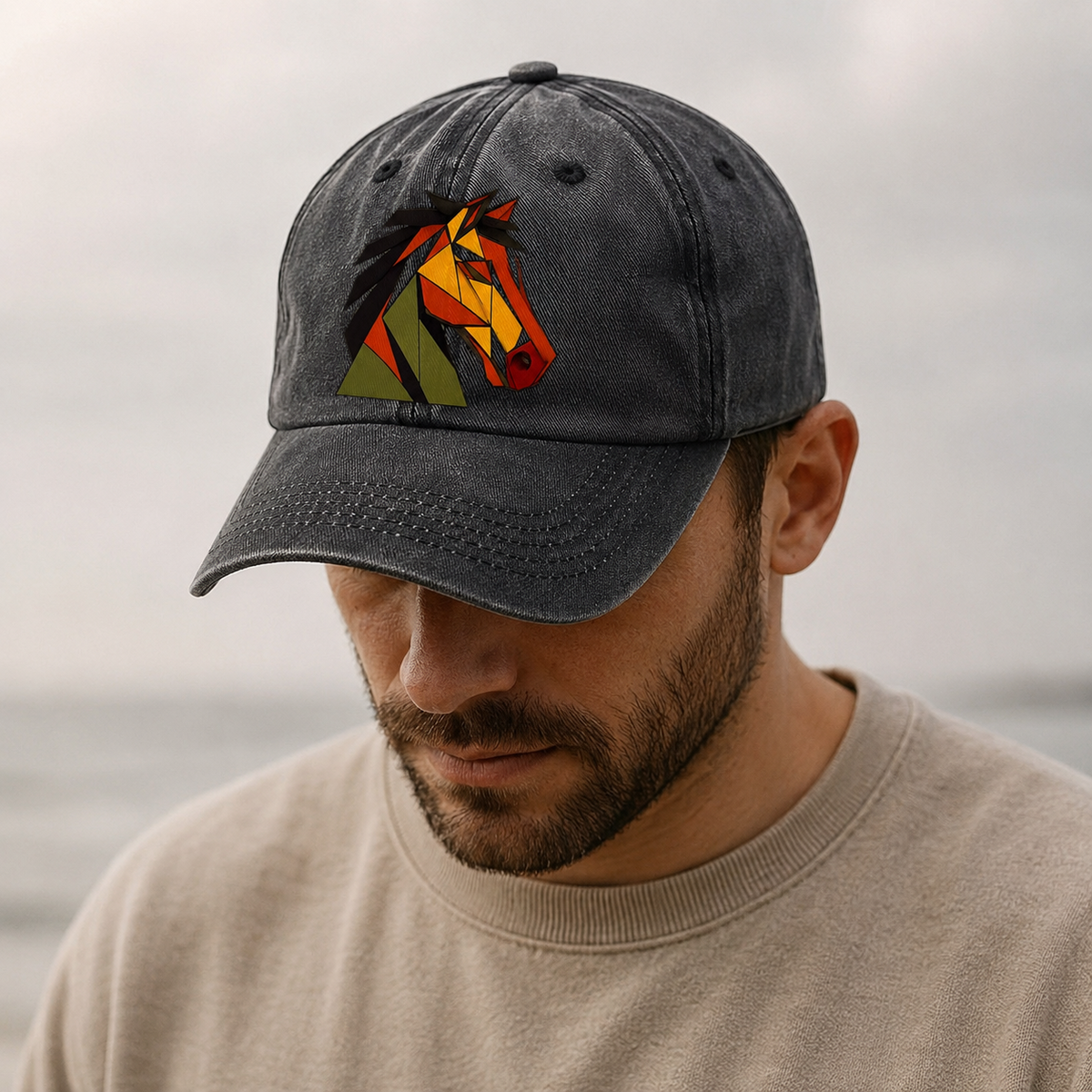 Horse Head Profile Classic Cap – editorial product image