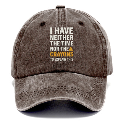 time nor crayons Hat