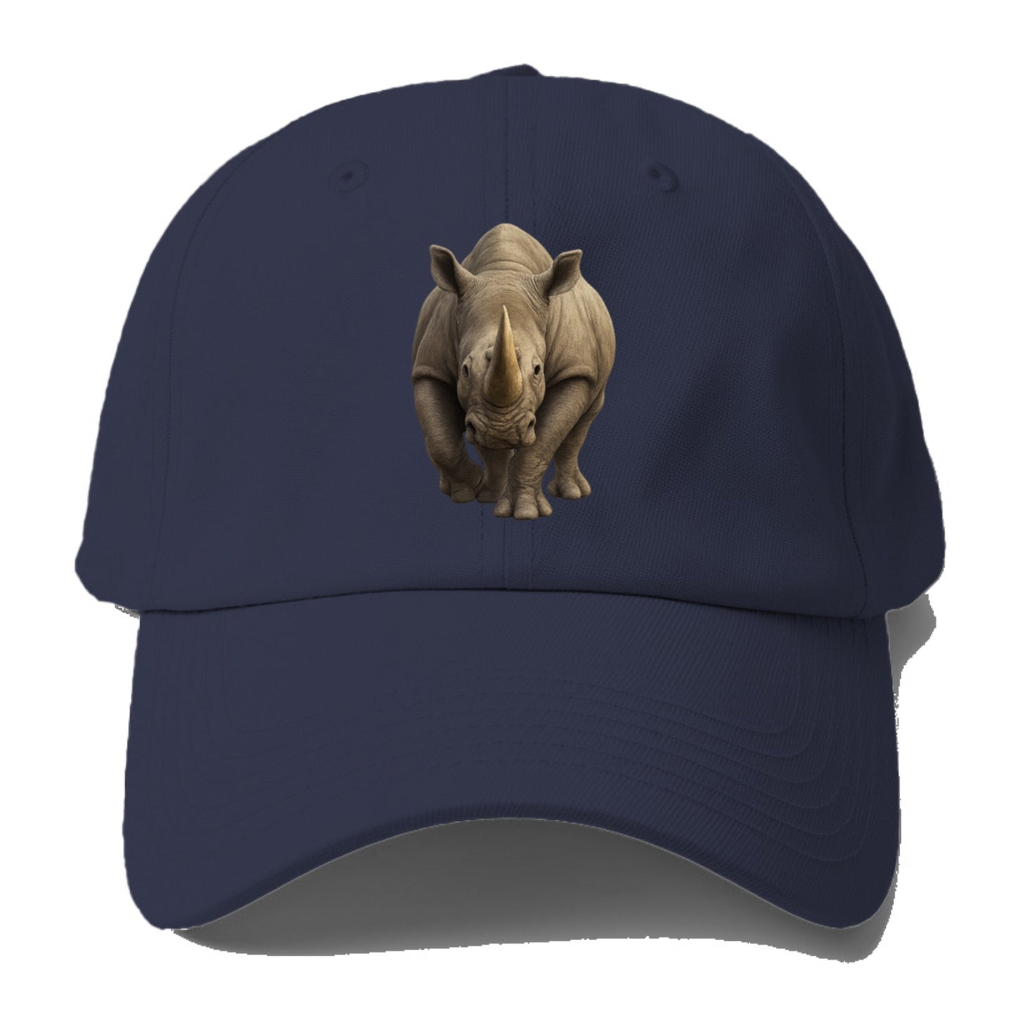 majestic rhino frontal portrait Hat