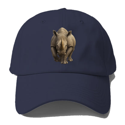 majestic rhino frontal portrait Hat