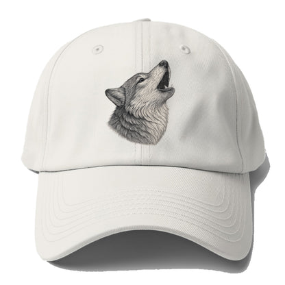 wolf howling portrait Hat