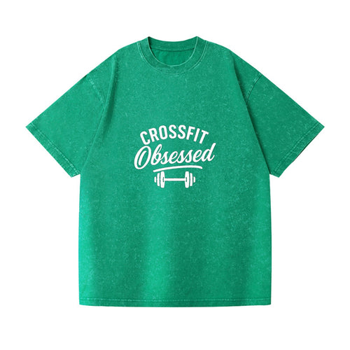 Crossfit Obsessed Fitness Graphic Design Vintage T-shirt